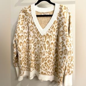 Loft Leopard Print Sweater